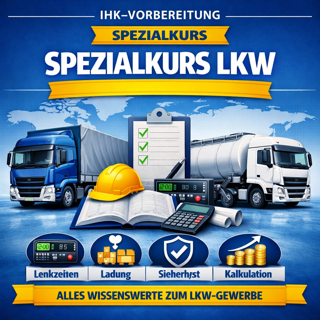 Spezialkurs LKW – Güterkraftverkehr & Praxiswissen