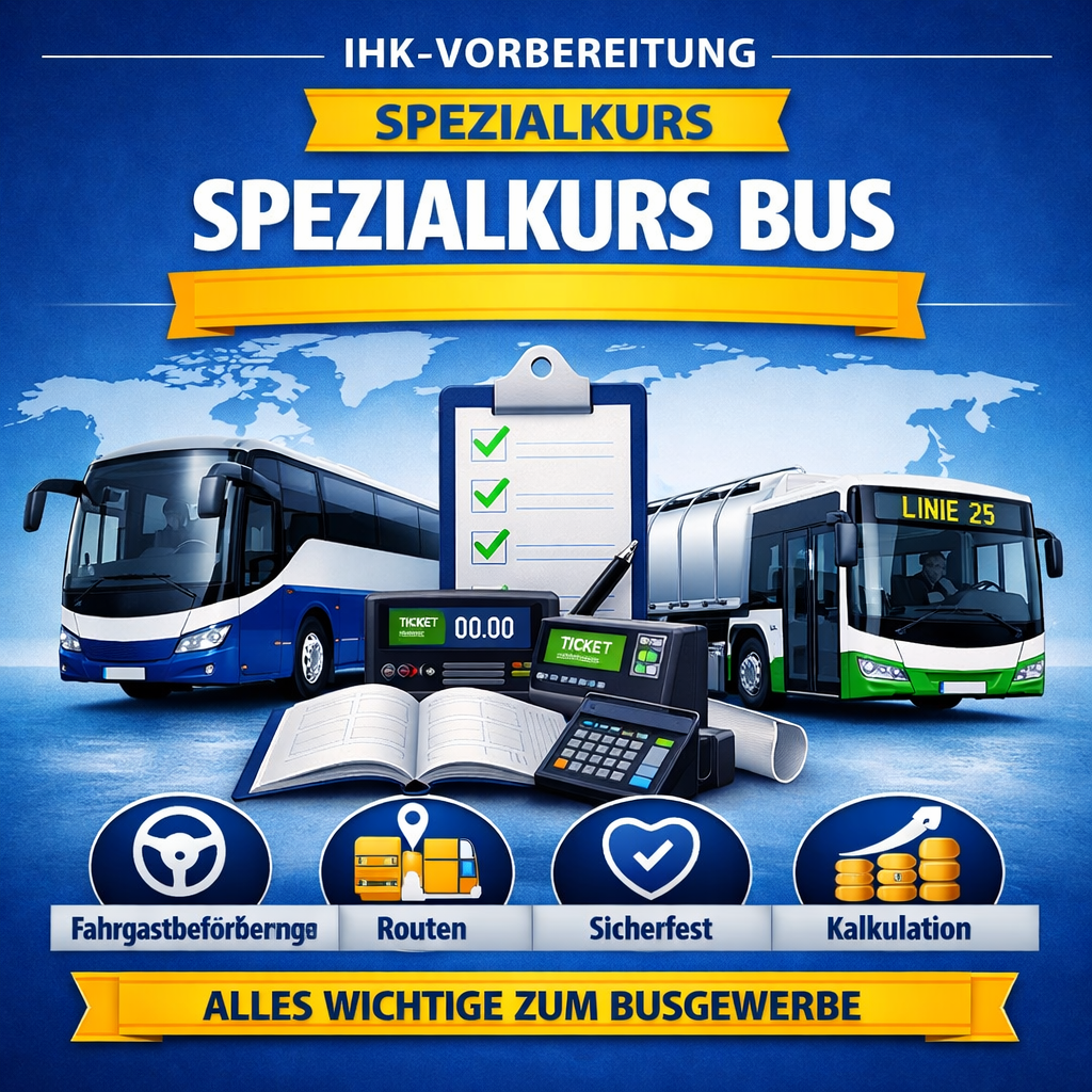 Spezialkurs Bus – Personenverkehr & Praxiswissen