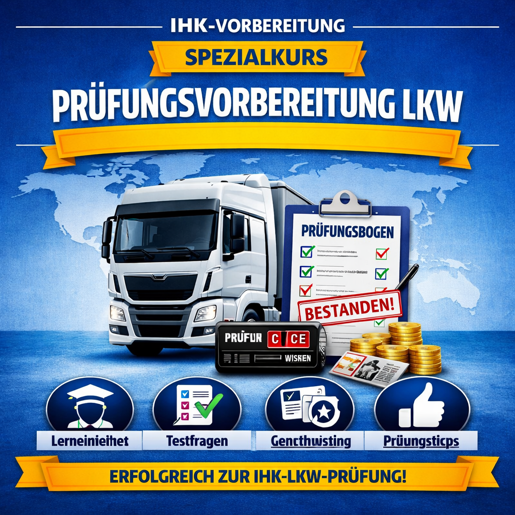 Prüfungsvorbereitung LKW – Sicher bestehen mit echter IHK‑Praxis